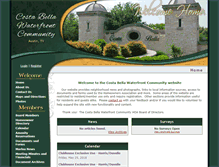 Tablet Screenshot of costabellawaterfront.com